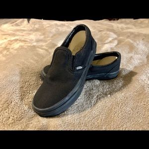Kids slip on Vans, youth size 1